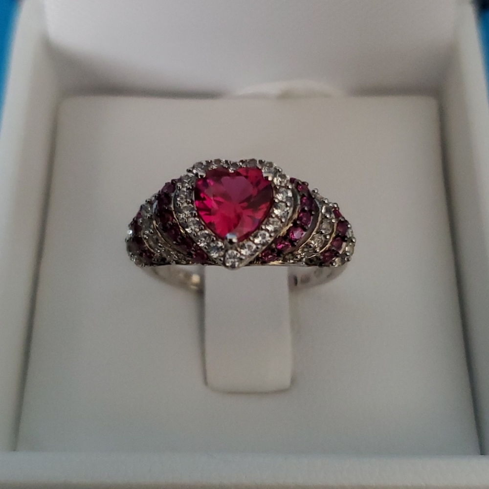 Halo Vintage Ring in Sterling Silver